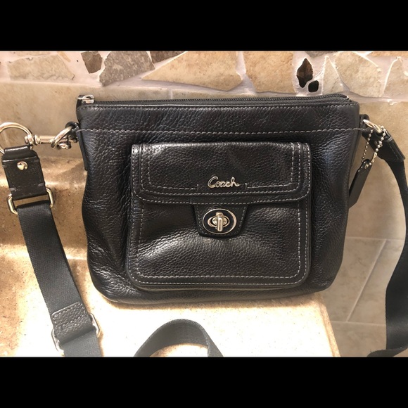 Coach Handbags - Coach Black Leather Crossbody